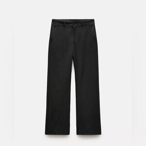 Zara women STRIPED STRAIGHT LEG PANTS ZW COLLECTION size M new